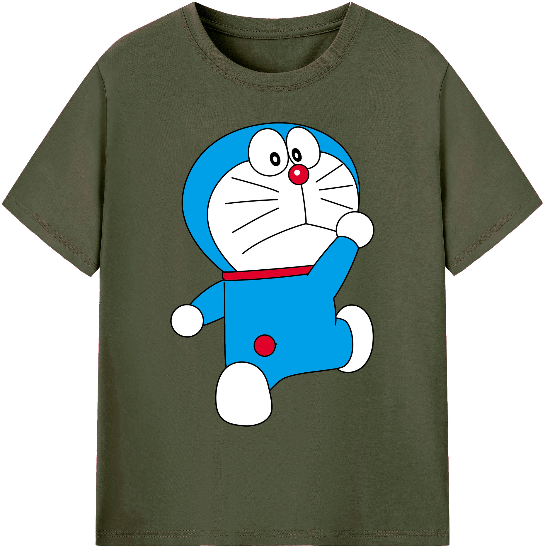 （画像用） ドラえもん Doraemon 綿100％ メンズ半袖Tシャツ｜肌触りやわらか＆通気性